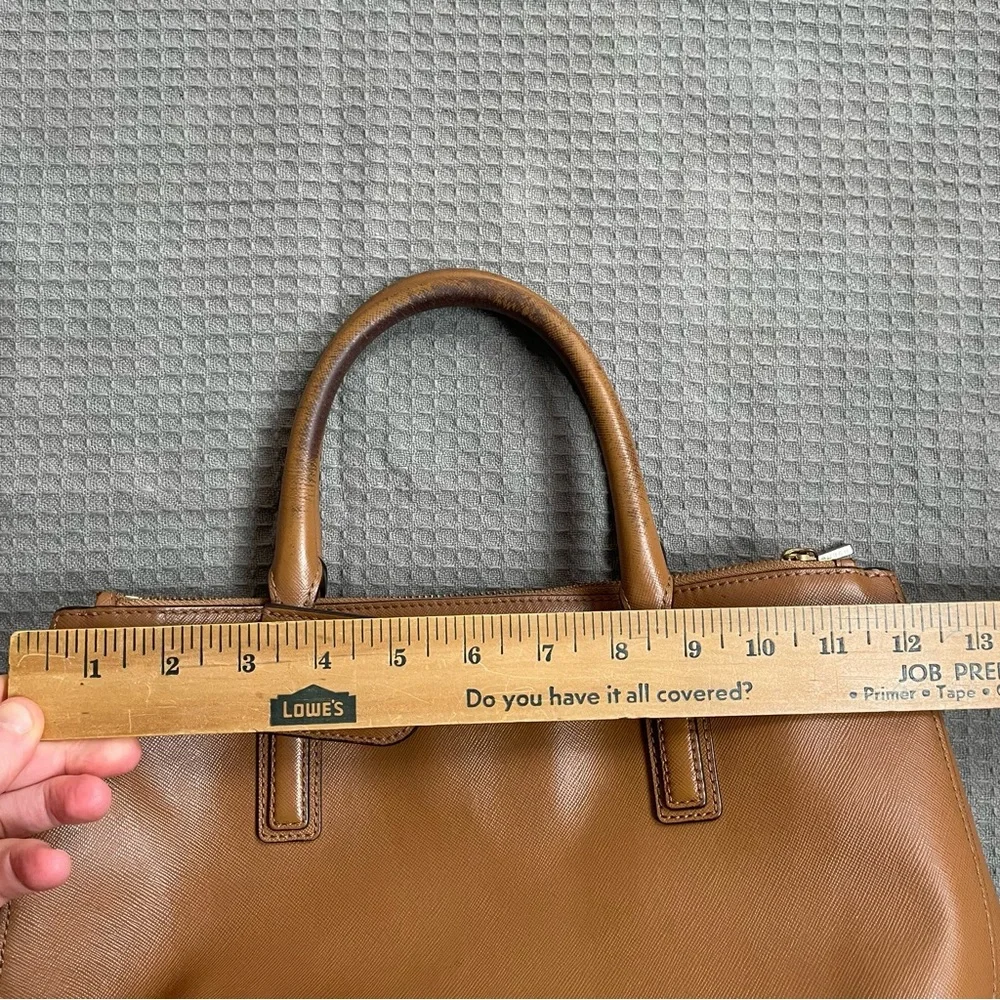 Tory Burch Robinson‎ Leather Tote Bag Brown with Original Fabric Bag